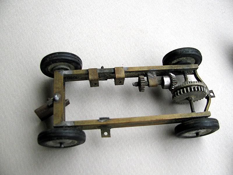 Very early scratchbuilt slot car chassis Amateur 1/24 Vintage Cars